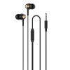 Handsfree Casti In-Ear HOCO M70, Cu microfon, 3.5 mm, Negru