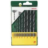 Set 10 burghie pentru metal Bosch 2607019442, 1-10 mm dimensiune