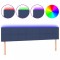 Tablie de pat cu LED, albastru, 200x5x78/88 cm, textil