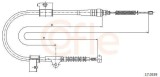 Cablu frana de parcare Nissan Terrano II Motor 2.4 4WD, 2.7 TD 4WD, 2.7 TDi 4WD, 3.0 Di 4WD, parte montare stanga, spate, lungime 1510/1245 mm, OE