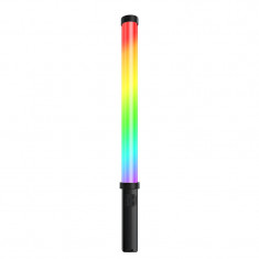 Lampa video tip bagheta cu LED RGB, baterie 2000 mAh, lumina de umplere cu 9 efecte de iluminat