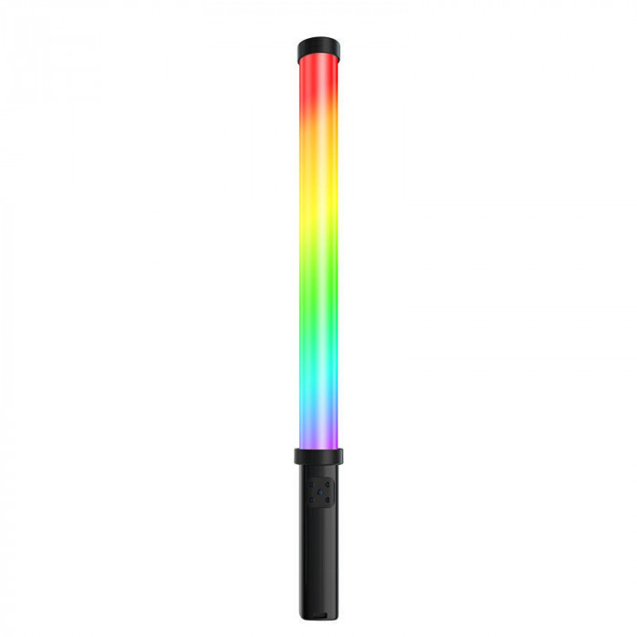 Lampa video tip bagheta cu LED RGB, baterie 2000 mAh, lumina de umplere cu 9 efecte de iluminat