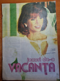 Revista jocuri de-a vacanta decembrie 1986-articol si foto michael jackson