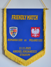 Fanion Oficial Romania U20 PoloniaU20 foto