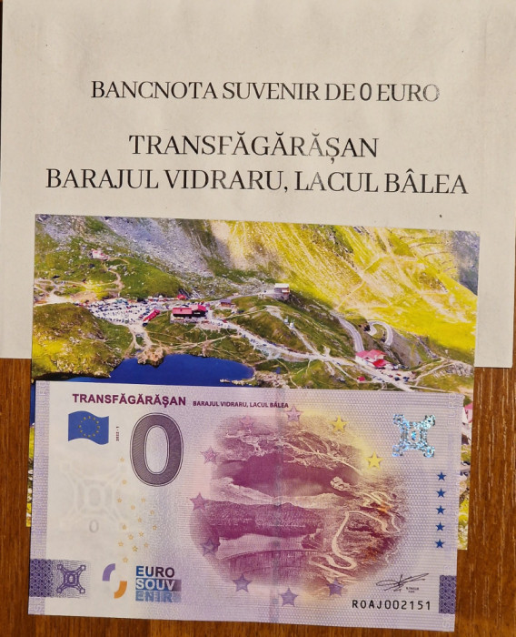 Bancnota suvenir de 0 euro: Transfăgărășan