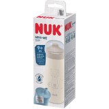 Cana NUK Mini-Me din Oțel Inoxidabil, cu cioc dur de băut, rezistent la mușcături, anti-curgere, 300 ml, de la 9 luni, fără BPA, 1 bucată, Vulpe