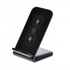 Incarcator Wireless Fast Charging (Negru) Rebeltec foto