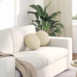 vidaXL Perne de Șezut 2 pcs Crem &Oslash;30 x 13 cm țesătură 42014090