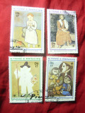 Serie mica Sao Tome et Principe 1963 - 100 Ani Picasso , 4 val. stampilate, Stampilat