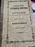 Disertatiune istorico-critica si literara tractanda despre originea romanilor din Dacia-Trajana - Basiliu Maniu.