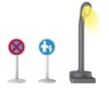 Set joc, lampadar si 2 semne circulatie Playtive