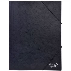 Mapă Carton, Office Style, Negru, 25.5x34.5 cm, Elastic