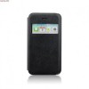 Husa Flip S-View Samsung Galaxy S5 Mini G800, Neagra, Protectie Completa