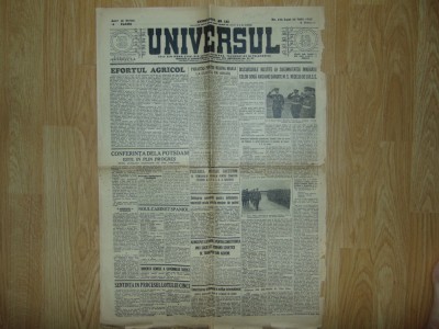 Ziarul Universul 23 Iulie 1945 - 4 pagini din 6 foto