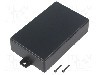 Carcasa ABS, 55mmx89mmx23mm, MASZCZYK - KM-26NC/BK