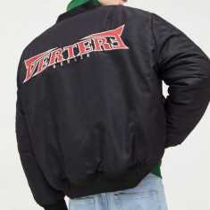 Vertere Berlin geaca bomber barbati, culoarea negru, de iarna, oversize