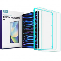 Set 2 Folii de protectie ESR pentru Apple iPad Pro 12.9 4/5/6/2020-2022/Air 13 2024 Transparent