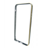 Husa bumper metal negru+auriu pentru Apple iPhone 6