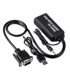 Cablu adaptor VGA la HDMI 1920x1200 cu sunet, Oem