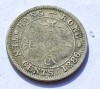 444. Moneda Hong Kong 10 cents 1886 - Argint, Asia