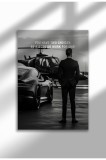 hustle_mxm_38|Motivational Canvas Poster, GT-R Night Drive Art, "Crave Success" Quote, Fuel Your Hustle 2025 | A4 (21 x 29.7 cm) - hustle_mxm_38