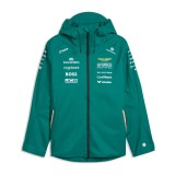 Aston Martin geacă de bărbați cu glugă Rain green official Teamline Replica F1 Team 2026 - XL