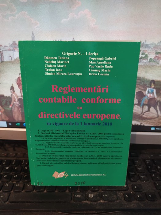 Reglementări contabile conforme cu directivele europene Grigore-Lăcrița 2010 147