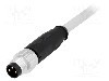 Conector M8, 3 pini, clasa etanseitate {{Clasa etan&amp;#351;eitate}}, HARTING - 21348000380005