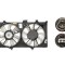 GMV radiator electroventilator Toyota Camry (XV50), 2011-2017, motor 2.4 h, benzina/electric, 355/355 mm; fara modulul de control electronic,
