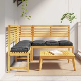 VidaXL Pernuțe Palet pentru scaun, 6 buc, negre, 40 x 40 x 8 cm, din material Oxford.