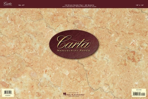 Carta Manuscript Paper