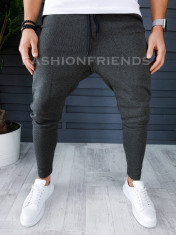 Pantaloni de trening kaki conici 18129 foto