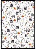 Hartie de impachetat - Doodle Cats |