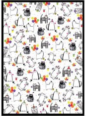 Hartie de impachetat - Doodle Cats |