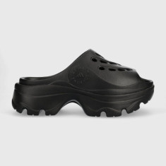 adidas by Stella McCartney papuci femei, culoarea negru, cu platformă GW2050