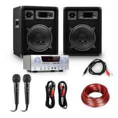 Electronic-Star Sistem PA &amp;amp;quot;READY 2 GO&amp;amp;quot; Set boxe, amplificator, microfoane 800W foto