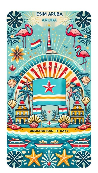eSIM Aruba, Unlimited Plus, 15 Days