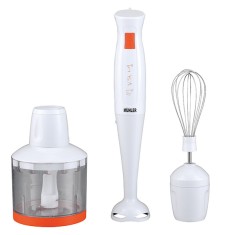 Mixer vertical MUHLER MB-405P, 400W, Tocator, Mixer de oua, Alb/Portocaliu foto
