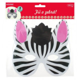 Masca Spuma DACO, 1 Buc/Set, Model Fii o Zebra, Multicolor, Masti Animale Copii, Masti Tematice pentru Copii, Masti Petrecere, Accesorii Craft, Acceso