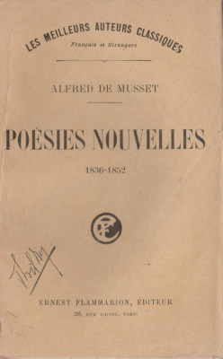 Alfred de Musset - Poesies nouvelles (lb. franceza) foto