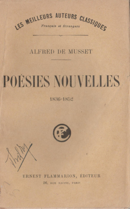 Alfred de Musset - Poesies nouvelles (lb. franceza)