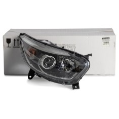 Far Renault Captur 03.2013-04.2017 Non Facelift, H1+H1, halogen, ajustare electrica, cu motoras, partea dreapta, rama silver, Original, 260102734R