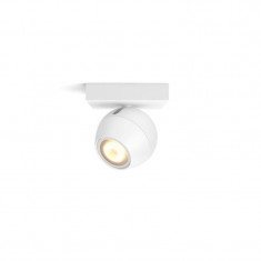 Spot luminos inteligent Philips Hue Buckram Bluetooth GU10 5W (50W) 350 lm lumina ambianta alba (2200-6500K) Metal Alb foto