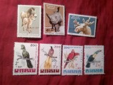 2 Serii mici Belgia 1961-1962 Zoo Anvers - Fauna , 4+3 valori , 2 timbre pete pe guma