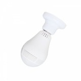 Camera Supraveghere Spion Bec 360&deg; WiFi, Microfon, Difuzor, FHD 960P, Slot SD Card, Aplicatie Android/iOS, Alerte Miscare