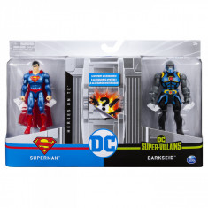 Set 2 Figurine Flexibile Superman Si Darkseid Cu 6 Accesorii foto