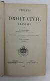 PRINCIPES DE DROIT FRANCAIS par F. LAURENT , TOME TROISIEME , 1878, CONTINE MICI SUBLINIERI CU CREION COLORAT *