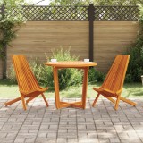 VidaXL Scaune de Grădină Pliante 2 pcs Lemn de Acacia