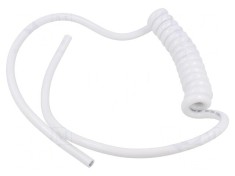 Cablu spiralat 3G1mm2 neecranat alb PUR 300V 0,1m-0,35m