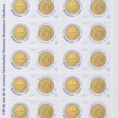 Romania 2007, LP 1782 b, Sistemul Monetar Romanesc, coala 14, MNH!